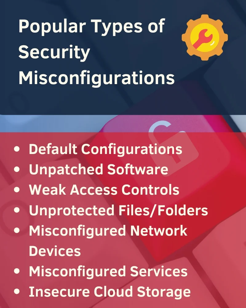 Popular Types of Security Misconfigurations