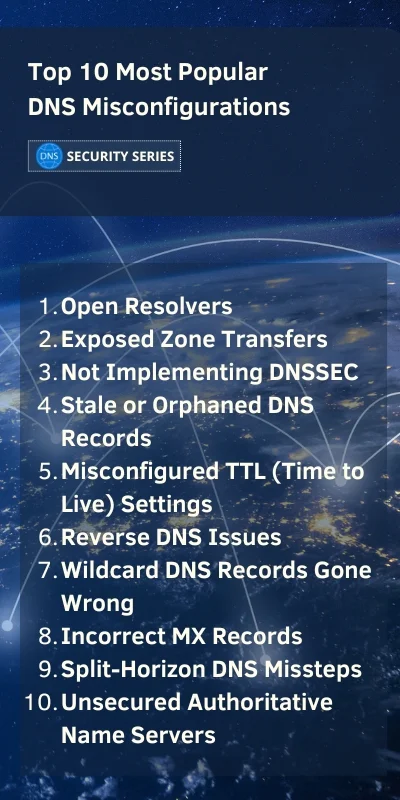 Top Most Popular 10 DNS Misconfigurations 