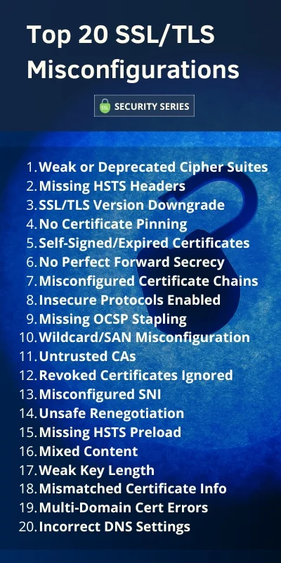 Top 20 SSL/TLS Misconfigurations 