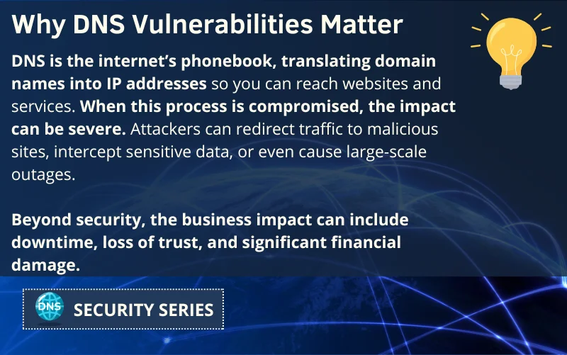 Why DNS Vulnerabilities Matter