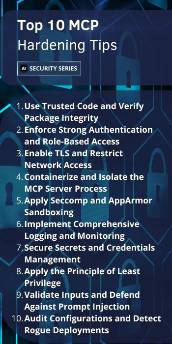 Top 10 MCP Server Hardening Tips